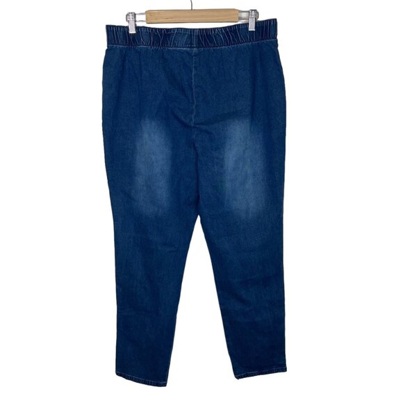 Metroblues Ankle‎ Jeans XL Womens Blue High Rise Pullon Size Extra Large - Picture 2 of 10